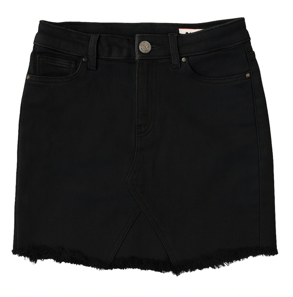 Wishlist Dark Denim Pencil Skirt with Frayed Hem - Picture 1 of 4